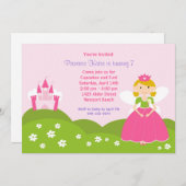 Fairy Princess Geburtstagspartei Einladung (Vorne/Hinten)