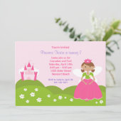 Fairy Princess Geburtstagspartei Einladung (Stehend Vorderseite)