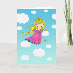 Fairy Princess Happy Birthday Card Karte