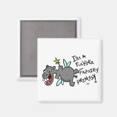 Fairy Princess Hippo Magnet (Vorderseite/Rückseite)