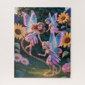 Fairy Princess in a flower garden Puzzle (Vertikal)