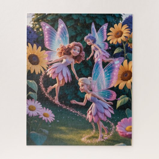 Fairy Princess in a flower garden Puzzle (Vertikal)