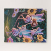 Fairy Princess in a flower garden Puzzle (Horizontal)