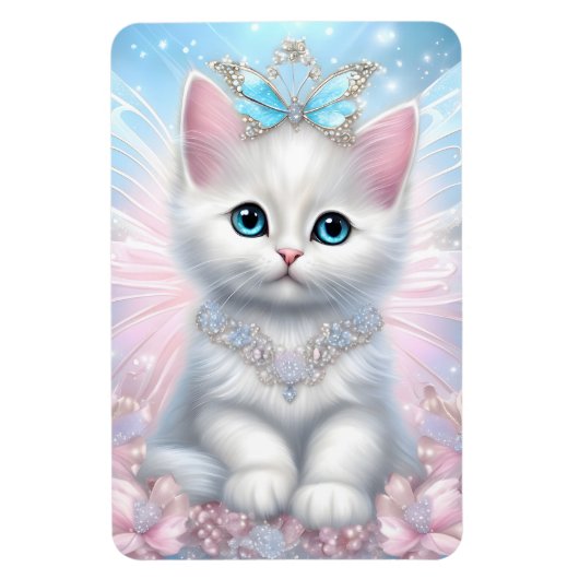 Fairy Princess Kitten Magnet (Vertikal)