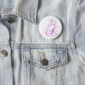 Fairy Princess Monogram - A-Button Button (Beispiel)