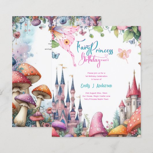 Fairy Princess Party Magical Birthday Bash (Vorne/Hinten)