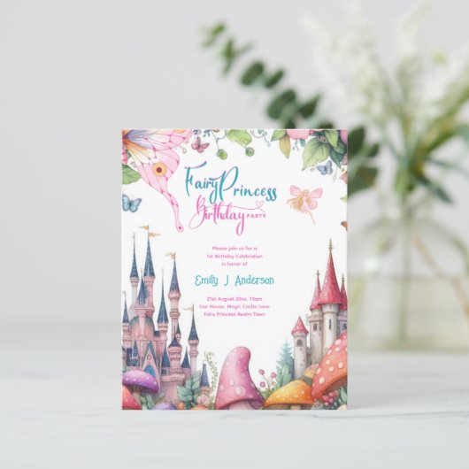 Fairy Princess Party Magical Birthday Bash (Stehend Vorderseite)