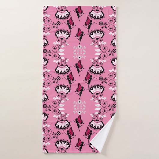 Fairy Princess Pattern Print Badehandtuch (Badehandtuch)