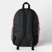 Fairy Princess Pattern Print Bedruckter Rucksack (Rückseite)