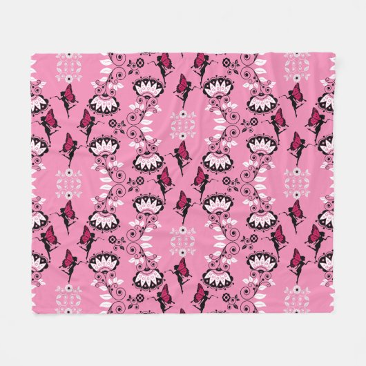 Fairy Princess Pattern Print Fleecedecke (Vorderseite (Horizontal))