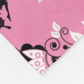 Fairy Princess Pattern Print Fleecedecke (Ecke)