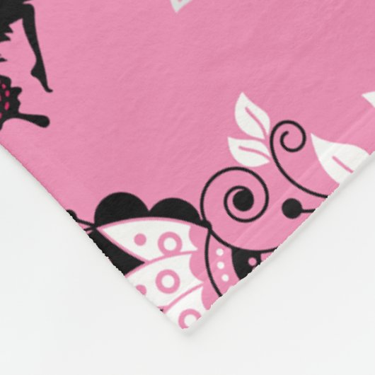 Fairy Princess Pattern Print Fleecedecke (Ecke)