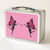 Fairy Princess Pattern Print Metall Brotdose (Rückseite)