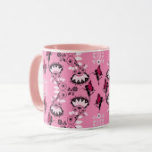 Fairy Princess Pattern Print Tasse (Vorderseite Links)
