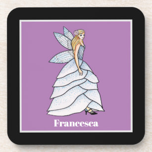 Fairy Princess Petals Dress Fashion Illustration Getränkeuntersetzer