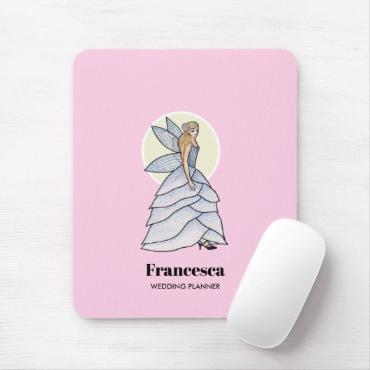 Fairy Princess Petals Dress Fashion Illustration Mousepad (Mit Mouse)