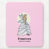 Fairy Princess Petals Dress Fashion Illustration Mousepad (Vorne)