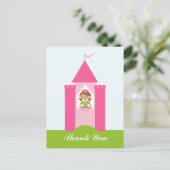 Fairy Princess Schloss danke Postkarte (Stehend Vorderseite)