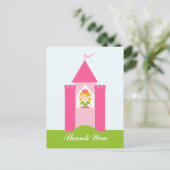 Fairy Princess Schloss danke Postkarte (Stehend Vorderseite)