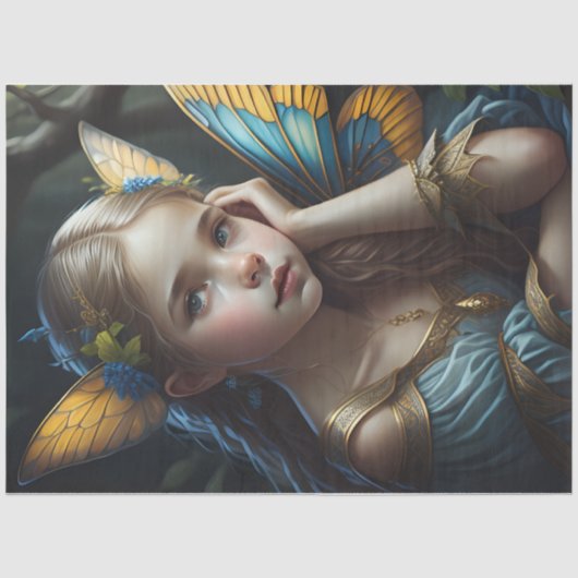 Fairy Princess - Schnitt - Whimsical Seidenpapier (Vorderseite)