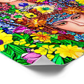 Fairy Princess Sisters Owl Original Art Nouveau Poster (Ecke)