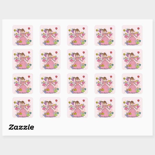 Fairy Princess Stickers (Blatt)