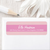 Fairy Princess Stripes Rücksendeadressen-Aufkleber (Insitu)