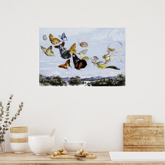 Fairy Print von Richard Doyle 1870 Poster (Küche)