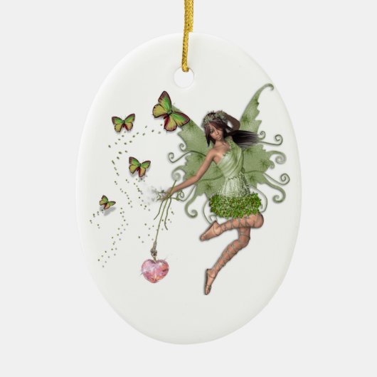 Fairy Queen-Geschenk Keramikornament (Vorne)