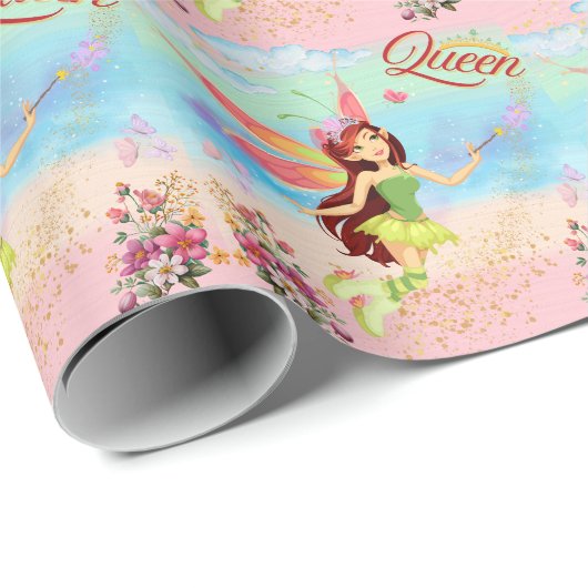 Fairy Queen Geschenkpapier (Rolleneckpunkt)
