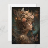 Fairy Queen Goddess Fantasy Art Postcard Postkarte (Vorne/Hinten)