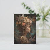 Fairy Queen Goddess Fantasy Art Postcard Postkarte (Stehend Vorderseite)
