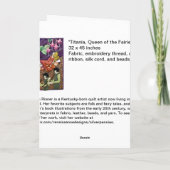 Fairy Queen Greeting Card Feiertagskarte (Rückseite)