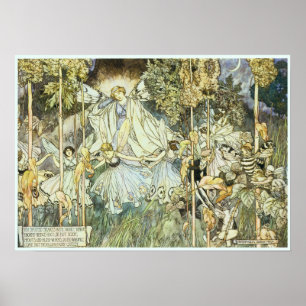 Fairy Queen Viktorianisch Art Poster