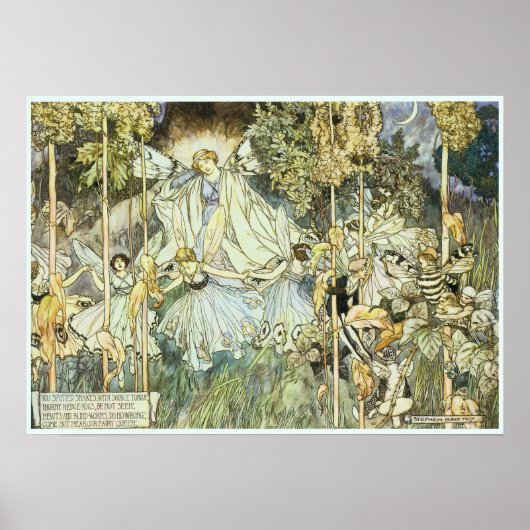 Fairy Queen Viktorianisch Art Poster (Vorne)