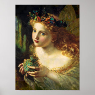 Fairy queen von Sophie Gengembre Anderson CC0015 Poster