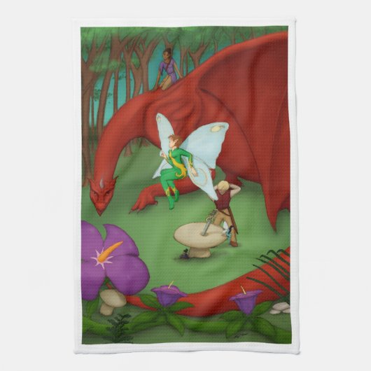 Fairy Quest Küchentuch (Vertikal)