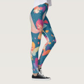 Fairy Rainbow Personalisiertes Muster Leggings (Rechts)