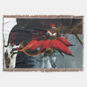 Fairy Red Dragon Fantasy Spring Decke (Vorderseite)