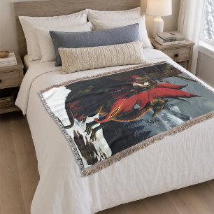 Fairy Red Dragon Fantasy Spring Decke