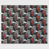 Fairy Red Dragon Fantasy Spring Geschenkpapier (Flach)