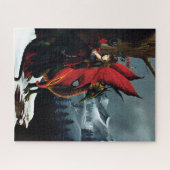 Fairy Red Dragon Fantasy Spring Puzzle (Horizontal)