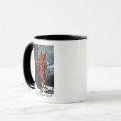 Fairy Red Dragon Fantasy Spring Tasse (Vorderseite Links)