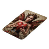 Fairy Red Heart Brambles Magnet (Linke Seite)