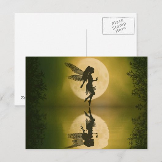Fairy reflektieren Postkarte (Vorne/Hinten)