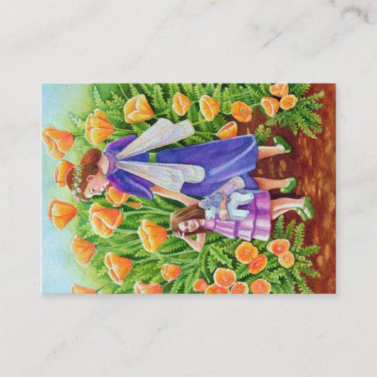 Fairy Rider doppelseitige Akeo-Printwerbung Visitenkarte (Vorderseite)