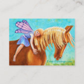 Fairy Rider doppelseitige Akeo-Printwerbung Visitenkarte (Rückseite)