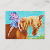 Fairy Rider doppelseitige Akeo-Printwerbung Visitenkarte (Rückseite)