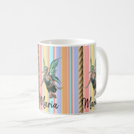 Fairy Rope Pastel Stripe Tasse (VorderseiteRechts)