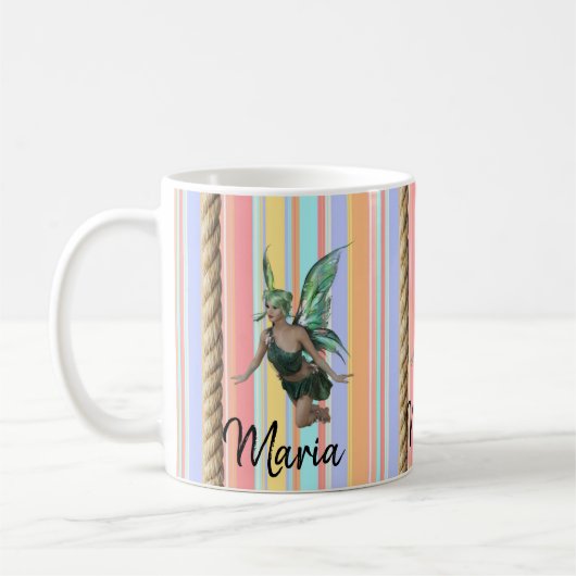 Fairy Rope Pastel Stripe Tasse (Links)